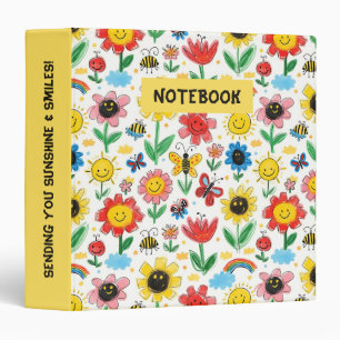 Happy Days - Cheerful Flower and Friends Pattern Binder
