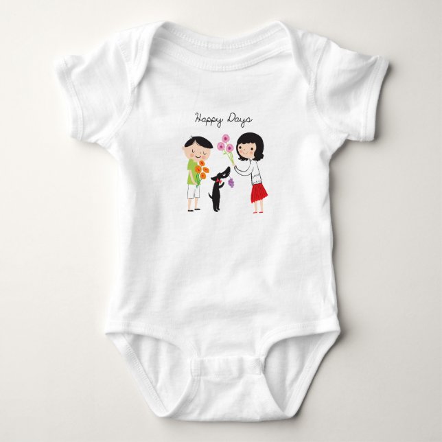 Happy Days Coco & Us baby gro Bodysuit (Front)