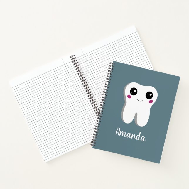 Happy Dental Tooth Smiling Cute Drawing Notebook (Inside)