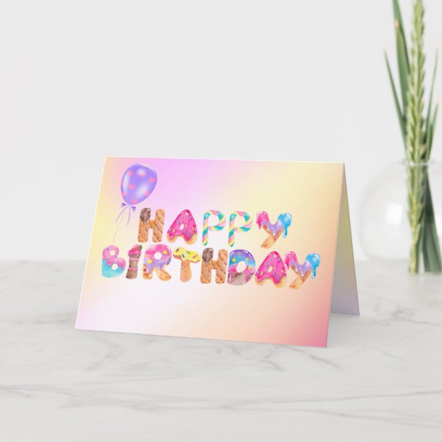 Happy Dessert Sweet Desserts Card (Front)