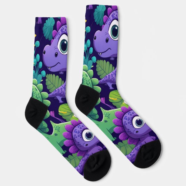 Happy Dinos Socks (Right)