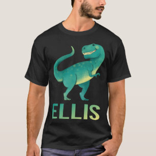Happy Dinosaur - Ellis Name T-Shirt