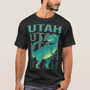 Happy Dinosaur Utah T-Shirt