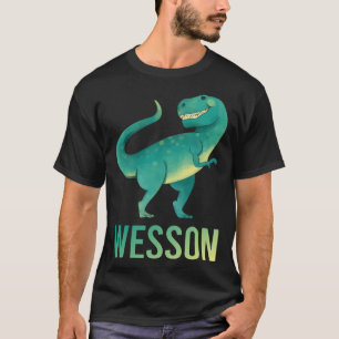 Happy Dinosaur - Wesson Name T-Shirt