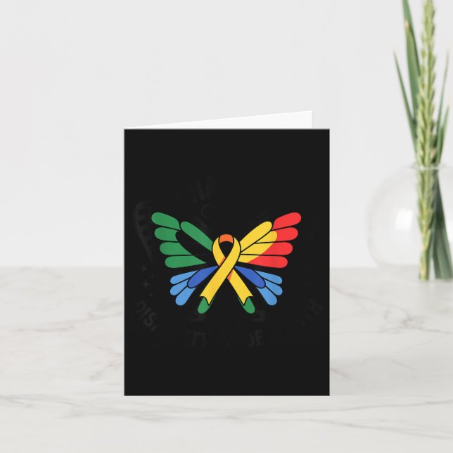 Happy Disabled Pride Month Awareness Disability Pr Card (Front)