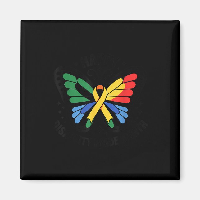 Happy Disabled Pride Month Awareness Disability Pr Magnet (Front)