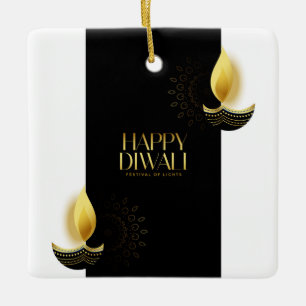 Happy Diwali Ceramic Ornament