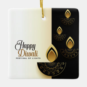Happy Diwali Ceramic Ornament