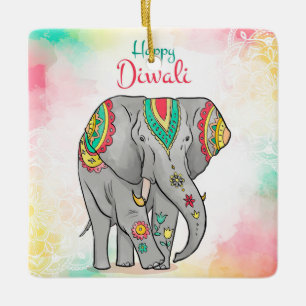 Happy Diwali Ceramic Ornament