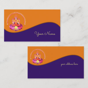 Happy Diwali - Deepalavi Lakshmi Goddess 1 Business Card
