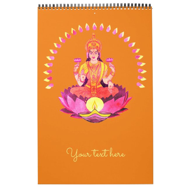 Happy Diwali - Deepalavi Lakshmi Goddess 1 Calendar (Cover)