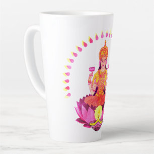 Happy Diwali - Deepalavi Lakshmi Goddess 1 Latte Mug
