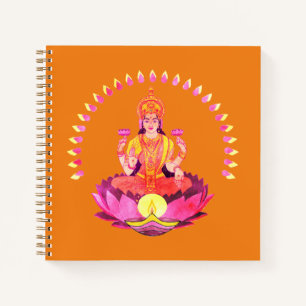 Happy Diwali - Deepalavi Lakshmi Goddess 1 Notebook