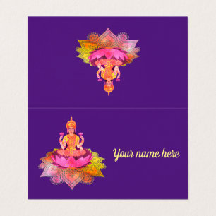Happy Diwali - Deepalavi Lakshmi Goddess 4 Business Card