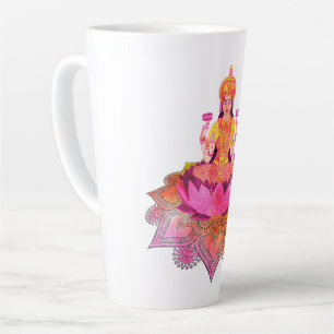Happy Diwali - Deepalavi Lakshmi Goddess 4 Latte Mug