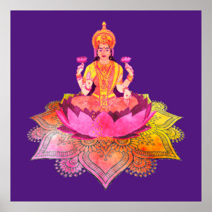 Happy Diwali - Deepalavi Lakshmi Goddess 4 Poster