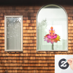 Happy Diwali - Deepalavi Lakshmi Goddess 4 Window Cling