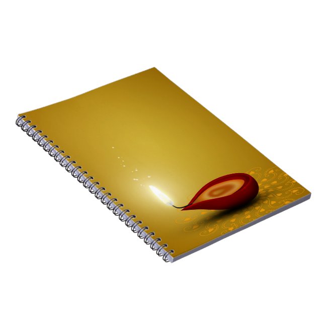 Happy Diwali Diya - Carnet (Côté Droit)
