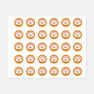 Happy Diwali Diya Stickers 