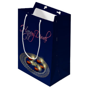 Happy Diwali Ganesha Rangoli - Medium Gift Bag