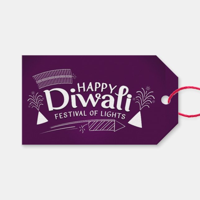 Happy Diwali  Gift Tags (Front (Horizontal))