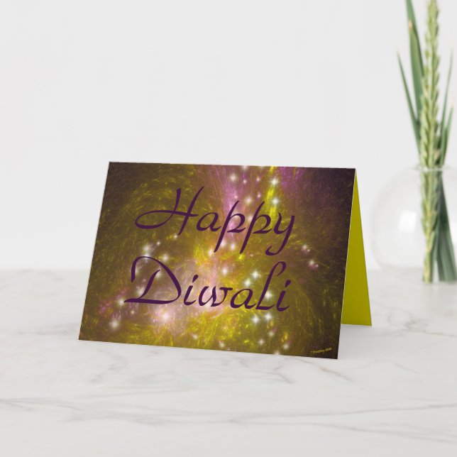 Happy Diwali greeting card. Card (Front)