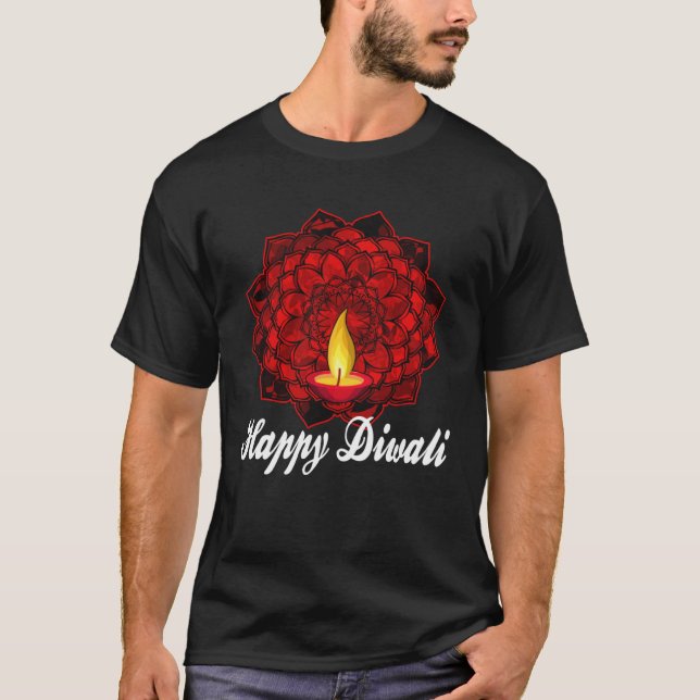 Happy Diwali Hindu Celebration T-Shirt (Front)