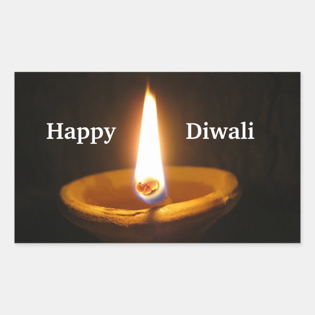 Happy Diwali Hindu Festival of Lights Sticker (Front)