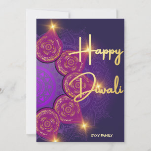 Happy Diwali Indian Festive Holiday Card