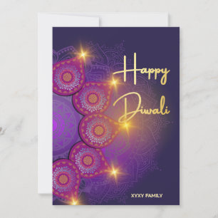 Happy Diwali Indian Festive Holiday Card