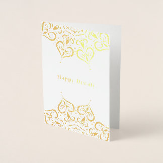 Happy Diwali Mandala - Carte Foil
