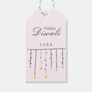 Happy Diwali modern customisable  Gift Tags