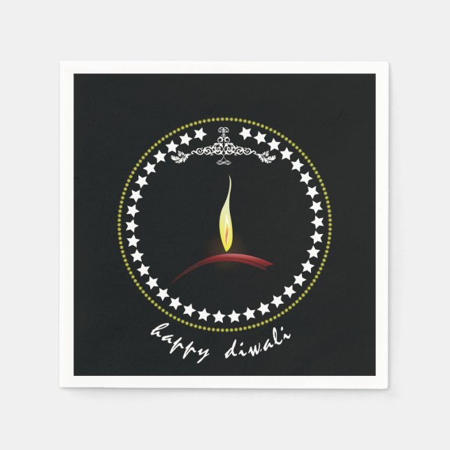 Happy Diwali Paper Napkins (Front)