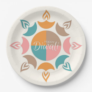 Happy Diwali Paper Plate