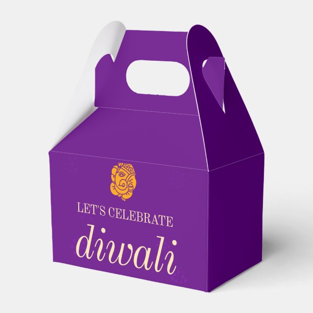 HAPPY DIWALI PARTY FAVOR BOX (Front Side)