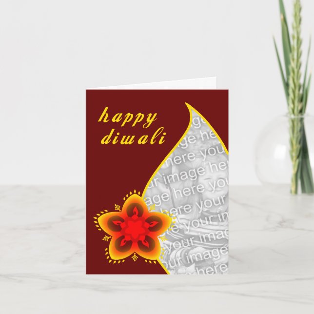 happy diwali photo card : light window (Front)