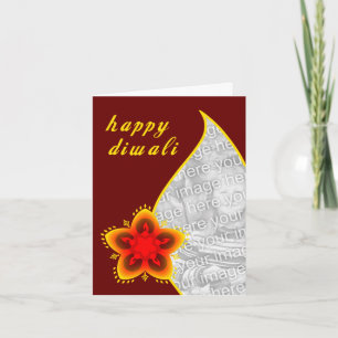 happy diwali photo card : light window