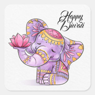 Happy Diwali   Square Sticker