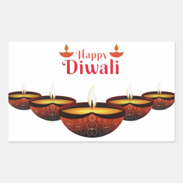 Happy Diwali Sticker (Front)