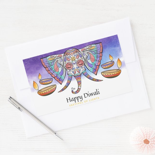 Happy Diwali  Sticker (Envelope)