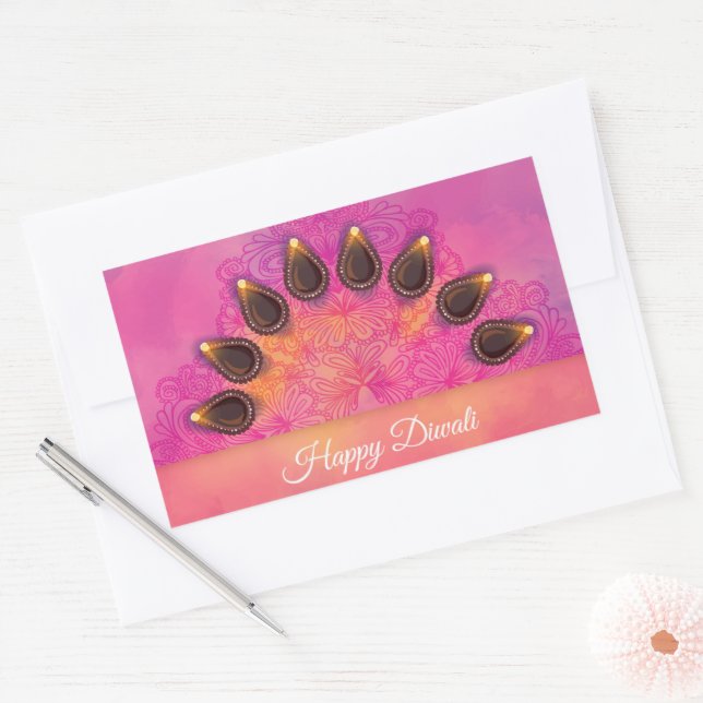 Happy Diwali  Sticker (Envelope)