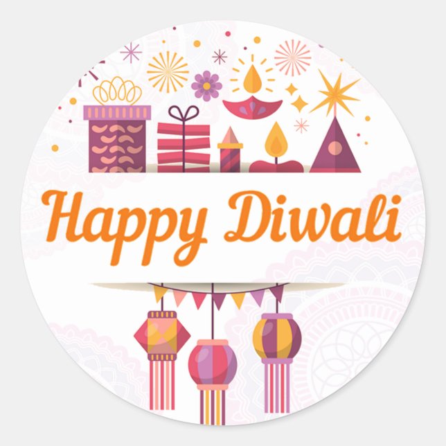 Happy Diwali sticker (Devant)