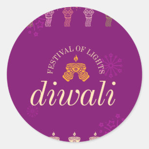 Happy Diwali sticker and labels