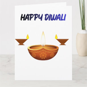 Happy Diwali Traditional Oil Lamp Festival of Ligh Card