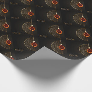 Happy Diwali with Diya and Rangoli Wrapping Paper