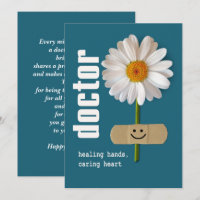 Happy Doctors' Day. Smiling Daisy Custom Flat