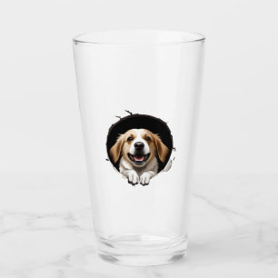 Happy dog   glass