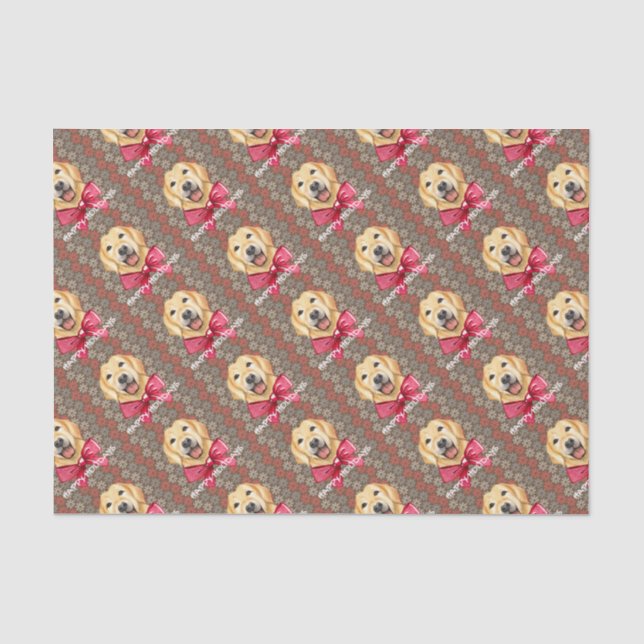 Happy Dog Holidays Tissue Paper (Front)