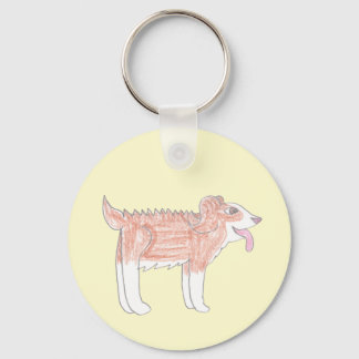 Happy Dog Keychain