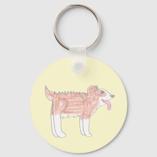 Happy Dog Keychain (Front)